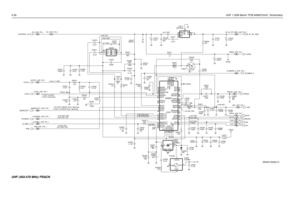 Page 2684-26UHF 1-25W Band1 PCB 8485670z03 / Schematics
2.63 VDC (TX)
4.97 VDC (TX) 4.97 VDC (25KHZ Chan. Spacing)4.97 VDC
0 VDC (12.5KHZ Chan. Spacing)
4.97 VDC
0 VDC (Unlocked)
(SOURCE)
2.48 VDC
0 VDC 4.97 VDC
3.48  5 VDC (Locked)10.87 VDC
1.28 VDC 12.7 VDC
2.5 to 11 VDC
1.76 VDC (Tx)
3.05 VDC (RX)6.68 VDC
VDC1.78 VDC (Rx)4.58 VDC
2.52 VDC
2.48 VDC
0 VDC (RX)
NUNU
TRBCLK 220 R4241
.01uFC4234 TP4202
10pF C4227
NU 0.1uF C4288Q4221
100pF C4287
BWSELECT
C4289
0.1uF
C4251
0.1uFVCOBIAS_2_UHF_FN_1
C4255
100pF...