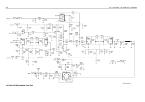 Page 2704-28UHF 1-25W Band1 PCB 8485670z03 / Schematics
C4060
1pFNU R4066
10
NU
NU100pF
NUR4015 NU
L4054R4054
820
NU 0
NU
R4019
NU12pF
NU
16pF1pF
NU Q4001
NU
0 R4020NU 2.2pF C4025
NU
RXINJ NU
NU
3 to 6.5 VDC
0.7 VDC
4.6 VDC
D4005 3300pF C4067D4006 R4061
10K
K9V1C4061
330pF
1K R4069
D4004
10pF C4009
100K
54 R4001
XFMRT4052
12 351 R4051C4051
C400410pF
33pF330 R4002
3.9K R400310 R4014 K9V1_UHF_FE
IF_UHF_FE D4002 RXIN
1000pFC4024 L4008
470nH C4011
3300pF
6.2pF C4055C4014
10K R4005
33pF C4020
R4053
1033pF C4022...