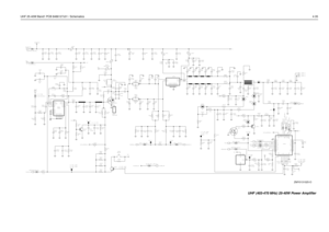 Page 277UHF 25-40W Band1 PCB 8486127z01 / Schematics4-35
ZMY0131025-O
PASUPVLTG_UHF_PA_1 PASUPVLTGPASUPVLTG
9V3
9V3_UHF_PA_1C4602
.033uF
3000pF C4481
C4485
30pFL4402
30pF C4484
.033uF C4421
1000pF C4495
NU NUC4490
1000pF C4497 C4489
BLM31A02PTL4474L4541NUC4493
1000pF C4478
C4436
10uF
NU0.1uF C4438
17nH L4437L4421
C4423
100pF C4422NU
100pFC4439 L4438
17nHC4437 L4436
NU
NU 13pF C4442C4466 30pF
C4441 6.8pFC4443C4491
3.3pF
C4476
NU
NU C4445
6.8pF
3.3pF C4487
13pF C4444
C4467 C4440
30pFC4477
100K R4409
9V3L4490...