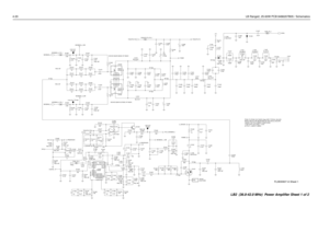 Page 3324-20LB Range2, 25-60W PCB 8486207B05 / Schematics
J1401
1.8V-2.2V 1.8V-2.2V470pF C1443 MOSBIAS_2_PA_1
0.1uF C1428
470pF
R1448C1472
C1466
.01uFFNO: NP150K30pF C1452
C1455
C146927pF
C1402
.01uF1uF
C1401
.01uF1K R1484
.01uF C1414 R141410 FNO: NP
10
100 R1412
1.8V-2.2V
TP1402
R1440R1418
10C1448
240pF
130pF C1442 .01uF
33 Vpp
33 Vpp58 Vpp169 Vpp C1431
R1464
3.3K
R1445RXIN
TP1403
10
6.2KR1457
2.1VppL1424 C1437
430pF
82nH
390 R1402.01uFC1434
C1460
0.1uF 10 R1415
FNO: NP
16 Vpp
.01uF C1476
18 VppL1423
175 Vpp...