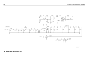 Page 3484-36LB Range3, 25-60W PCB 8485908z03 / Schematics
-47 dBm (1mVrms)
0.94VDC4.56VDC 1.47VDC4.60VDC 4.00VDC9.03VDC (R)
8.36VDC (R)9.14VDC
9.1VDC (T)0VDC (R)
+14 dBm (R) -38 dBm9.1VDC (T) 0VDC (T)
-50 dBmAT ANTENNA PORT J1401
0.18VDC
9V3
.01uF C1015
MMBR951 Q1001
RXINJ IF_FE_1160pF130nHL1007C1022 C1020
150pF
RXIN_FE_1
L1004
130nH130pFC1014
C1009
180pF L1001
130nH130nHL1005470pFC1017
L1006
130nH
3
1 FN0:NP 15pFC1005
MMBD353D1001
2C1027
110pF
R1002
15 2.7K R1004
LO6 RF3R1008
4.7K
4.7K
47K
47K
10K
U1051
MIXER...