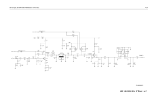 Page 349LB Range3, 25-60W PCB 8485908z03 / Schematics4-37
-48.0 dBm-34.0 dBm
-38 dBm
-34 dBm
3.10 V
2.25 V5.94 V
7.50 V
1.10 V 6.40 V
R1109
330 36pF
C1115
120pF C1112
R1135R1108
3.3K
62 BLNKR_SWITCH_IF_1
R1111
47
FN0:NP L1108
18uH R1104
8.2K
15 R113433uH L1110 100 R1106
S L1104
6.8uH
Q1104 D
120pF C1149 9V3_IF_1
200pF C1103L1105
6.8uH
NOISE_BLNKR_IF1
3.3uH L1102D
S
C1102
91pFC1110
FN0:NP Q1102
S BLNKR_SWITCH
62pFQ1103 D
Q110182pF C1107C1116
39pF 9V3
0.1uF C1114 36pF C1109 L1103
1.8uHR1110
100
FN0:NP6.8pF C1120...