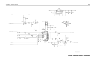 Page 89Controller T5 / Schematic Diagrams3-15
5109152M01
VS_CSMISO VS_CS
DATA CLK
0 R0343 0.1uF
10INPUT1
OUTPUT
2
SENSE 3
SHUTDOWN
6
VTAP
C0302LP2951ACMM-3.3U0351
5
ERROR 7
FEEDBACK
4 GND
8
0.1uF
0.1uF 2C0351
C0305
R0347
47KC0341
1uF R0323
18K
C0304
0.1uF100pFC0303
5.1K
1VSSA117VSSA2
18VSSA3
12VSSD
6
XCLK
R0345
19
NC7
21
NC8
23
NC9 2
RAC 8
SCLK
9
SS
26
VCCA 7
VCCD
3
NC1
27
NC10
28
NC114
NC2
13
NC3
14
NC4
15
NC5
16
NC6
AMCAP 2224
ANA_NEG
25
ANA_POS20
AUDOUT
INT 5 11
MISO 10
MOSI U0301
U0342
CNTL
412
VDD
5VSS3...