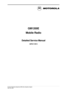 Page 1 
European Publications Department (RPG) Fleet, Hampshire, England
Issue: July 1998 
GM1200E  
Mobile Radio 
Detailed Service Manual 
68P64115B15 