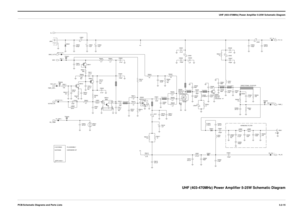 Page 19 
UHF (403-470MHz) Power Ampliﬁer 5-25W Schematic Diagram
PCB/Schematic Diagrams and Parts Lists3.2-15
 
UHF (403-470MHz) Power Ampliﬁer 5-25W Schematic Diagram
HARMONIC FILTER
1.5mmx2mm1.5mmx2mm1mmx3mm
GEPD 5404-1HARDWARE KIT
1.5mmx25mm
5mmx3mm1.5mmx2mm
PA ASSEMBLYDIRECTIONAL COUPLER
L5533
13.85nH
C553336pF
R555010K
J5501
23 L5542
27pF
C553430pF
C5537
PA_RX_1FLT_A+_1
.001uF
PWR_DETECT_1
C5615C5616
330pF
R5612
2K
2.2KR5513R5541
10
Q5612
C5614
.001uF
NU
330pF C5617
.001uF C5559
160pF C5555 C5501
10pF...