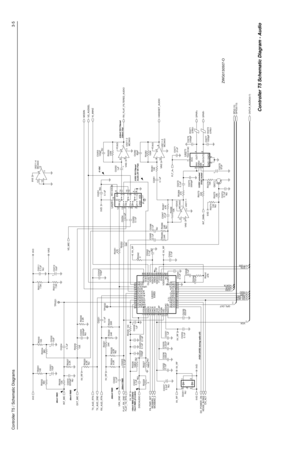 Page 119Controller T5 / Schematic Diagrams3-5
CH_ACT
SQ_DET
LSIO
F1200 SYNCLK HSIO VOX
GP2_OUT
CSX
DATA
R0251
47K 24K R0222
C0222
0.1uF
C0226
0.1uF
R0269
470
9 NU R0220
8.2K
R0225
8.2K R0224
8.2K
NU
0 C0243
100pF
R024214 4
11
NU 0.1uF C0242MC3403 U0211-4
13
12
10uFC0202 R0203
100
0.1uF C0265
D02015
31
2 40.1uF
NUC0254
C0234
0.1uFC0272
0.1uF
3300pFC0273100K R0253 C0253
100pF
1uFNU
7C0252
M_SS 8NINV 1OUT14
OUT26 3
RR
VCC7
TDA1519C
GND1
2
5 GND2INV 9 C0225
0.1uF
U0271
0.1uF
NU C0274 C0232
0.1uF1MEGR0227100
NUR0229...