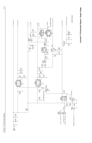 Page 127Controller T7/T9 Schematic Diagrams3-13
C0621
NU
2
GND
1
IN OUT3
TP0661NU 0.1uFNU
NU J0601-3
Q0663D0621
C0603
10uF
R0661
1KVR0621
5.6V
2
NC1 3
NC2 5NC36
NC47
8
NC5 RESET1
U0652MC33064GND
4
INPUT MC78M05
U0651
0.1uF C0663R0643
0.1uF 1.2K
C0651
C0655 0.1uF C0645 24V
470pF VR0601
ON_OFF 2 4
VIN5
VOUT47uF C0622
U0641LM2941
1
ADJGND1
3GND2
6
Q0661
R0611
56K
VR0671
5.6V 68K
Q0681
R0682 R0681
18K 57R01E063122uF C0611
R0651
10
C0652
33uF R0612
4.7K
D0661
Q0662
R0671
30K R0671
30K
10K
6
2
ON_OFFVIN 4
VOUT5
R0672...