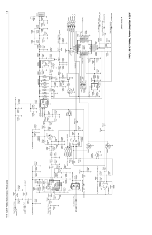 Page 171VHF 1-25W PCBs / Schematics / Parts Lists4-5
RXIN_VHF_PA_1 NU
NU17nHL3437
NU NU
0 R3440NU
C342756pFNU
39K10KNU
6.8K R3411
NU
R3506
10K NU
C3508
C3443
120pF
C3444
6.2pF
C3509 1uF C3423
0.8x25width 2.032
1.542x42.216xJ3401
7.5
R3427 R3426
2.7 2.7
2.7
R3428 R3425
C3506
2200pF 2.4K120R3414
2.4KR3502
39K MOSBIAS_2_VHF_PA_1
R3445L3412C3432
15nH C3404
33pF
2200pF C3410
.022uF PASUPVLTG_VHF_PA_1
C3473
270pF R3415
100
330pFC3426Q3421
R3417
39K
R344310K R3491
R3441 C3416
330pF
100pF 330pF C3400
C3507 R3400
470...