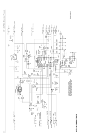 Page 1824-16VHF 1-25W PCBs / Schematics / Parts Lists
0VDC5VDC 5VDC (SOURCE)
-2 to +7dBm 13.30VDC
6.83VDC
4.52VDC (R)
+1dBm
0VDC (R) 4.95VDC (R)
2.90VDC
3.42VDC3.63VDC
2.5VDC 1.1-4.1VDC
0VDC (T)
2.62VDC (T)
4.91VDC (T)
Temp.
Comp.
Xtal
Ref.Osz. 11.28VDC4.97VDC
2.5-11VDC
5VDC (LOCKED)
0VDC (UNLOCKED)R3203A15
A24
A3
K1 1K2 2K3 3
47 D32016
47K
NU
TRBL3232
2.2uH
NUR3228
C3231 C3225
.01uF L3201
390nH
0.1uF C3202
.01uF
100 R3223C3229
D3221
0.1uF.047uF
CLK
C3251 C3207
22pF
NU47K
VCOBIAS_2 R3225
C3226
8.2pF...