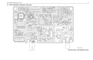 Page 215UHF 1-25W PCBs / Schematics / Parts Lists4-32.0 UHF 1-25W PCBs / Schematics / Parts Lists
TOP METAL
C0101C0102 C0104
C0106
C0107
C0131
C0132 C0211
C0212
C0221
C0222
C0223
C0224
C0225
C0226
C0227
C0228
C0231
C0232
C0233
C0234C0235
C0236C0237
C0241
C0242
C0243
C0244C0245 C0246
C0251
C0252
C0253
C0256
C0261
C0262
C0421
C0441
C0442
C0443
C0445
C0446
C0447
C0448
C0449 C0470
C0471
C0472
C0473
C0474
C0476
C0477
C0478
C0482 C0483
C0484
C0486
C0487
C0488
C0490
C0493
C0494
C0495 C0496
C0501
C0502 C0503 C0504 C0505...