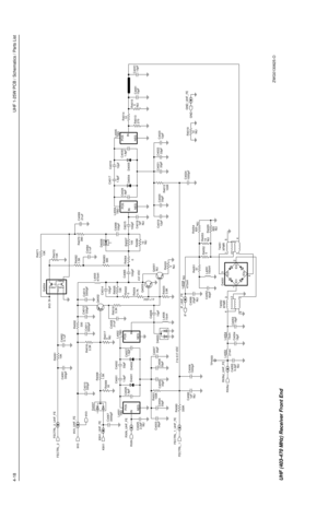 Page 2304-18UHF 1-25W PCB / Schematics / Parts List
C4060
1pFNU R4066
10
NU
NU100pF
NUR4015 NU
L4054R4054
820
NU 0
NU
R4019
NU12pF
NU
16pF1pF
NU Q4001
NU
0 R4020NU 2.2pF C4025
NU
RXINJ NU
NU 3 to 6.5 VDC
0.7 VDC
4.6 VDCD4005 3300pF C4067D4006 R4061
10K
K9V1C4061
330pF
1K R4069
D4004
10pF C4009
100K
54 R4001
XFMRT4052
12 351 R4051C4051
C400410pF
33pF330 R4002
3.9K R400310 R4014 K9V1_UHF_FE
IF_UHF_FE D4002 RXIN
1000pFC4024 L4008
470nH C4011
3300pF
6.2pF C4055C4014
10K R4005
33pF C4020
R4053
1033pF C4022...