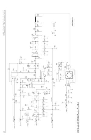 Page 2684-8UHF Band 2 1-25W PCBs / Schematics / Parts List
ZMY0130672-O
FECTRL_2
9V3
RXIN K9V19V3
C5067
3300pF K9V1_UHF_FE
RXIN_UHF_FE9V3_UHF_FE
D5007
IN
NEG POS
C5025
NUTBD L5001
C5026
1pF1K R5069
C5001
1.5pF1.5K R5068 C5010
330pF
C5002
33pF
D5002 D50011pF C5027 FECTRL_2_UHF_FE
10K R5061
C5062
0.1uF
330pF C5061
3.3K R5016
TBD
IN
NEG POSL5002 R5017
NU
C5003
22pFC5005
16pF C5004
16pFC5006
16pF
100K R5001
16pF C5007
FECTRL_1
FECTRL_1_UHF_FE
330K R5060
C5060
C5008
1000pF NU
RXINJ
RXINJ_UHF_FE
15nH 15nHL5054 L5053...