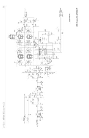 Page 269UHF Band 2 1-25W PCBs / Schematics / Parts List4-9
ZMY0130673-O
5V_VHF_IF_1
9V3
9V3_VHF_IF_2
5V
9V3_VHF_IF_1
5V
IF
IFIN_VHF_IF_1
3
IN6
OUT FL3101
12R16
1
GND1
GND2 2
GND3 4
5
GND4
620nH L3100
NU 20pF C3101 R3148
0C3103
33pF
15pF C3102
L3101
620nHR3101
12K
3VDC
0.75VDC620 R3108
R3102
10 27K R3106
6.8K R3107
Q3101 0.1uF C31040.1uF C31
GND1 1
2
GND2
4
GND3
GND4 5
IN 3
OUT6 12R16 FL3102 C3112
82pFC3110
27pF
620nH L 3 111 NU C3113
9.1pF22pF C3115
L3112
620nH18pF C3114R3117
27K
6.8K R3118
0.1uF C3116
3VDC...