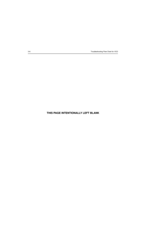 Page 3003-6Troubleshooting Flow Chart for VCO
THIS PAGE INTENTIONALLY LEFT BLANK 