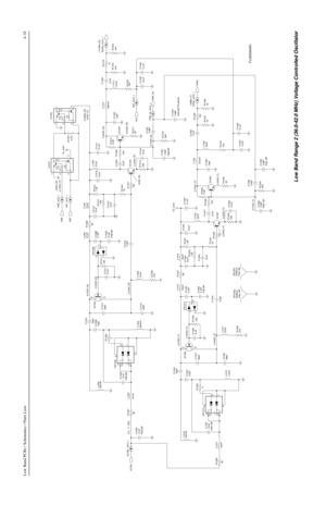 Page 319Low Band PCBs / Schematics / Parts Lists4-19
+14 dBm (R) 8.5VDC (R)
0VDC (T)
8.2VDC (T)
-2.4VDC (T)
2.4VDC (T)
4.3VDC (T) 3.5VDC (T)3.7VDC (T)
0.7VDC (T)+3dBm (T)
0.5VDC (T) 2.5 - 11 VDC8.2VDC (R)
2.3VDC (R)-2.3VDC (R)0VDC (R)
4.7VDC (T)
3.4VDC (R)
4VDC (R)4.8VDC (R)
0.5VDC (R)
0.7VDC (R)
SHIELDSH1302
SHIELDSH1301L1311
27uH
R1345
100 56 R1327 D
S
R1309 Q1303
R1320
470
4704.7pF
FN0:NP
L1317C1309
L1306
33uH9V3_VCO_1
27uH
4.7pF C1362
FN0:NP13pF C1323
C1336 VCTRL_VCO_1
Q13070.1uF .01uF C1320
470 R132816pF...