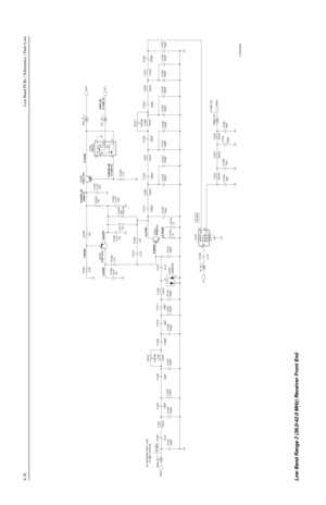 Page 3284-28Low Band PCBs / Schematics / Parts Lists
4.61VDC
0.90VDC
0.15VDC AT ANTENNA PORT J1401
-47 dBm (1mVrms)
-50 dBm
-38 dBm
+14 dBm (R) 4.64VDC 4.05VDC
1.33VDC9.03VDC (R)
0VDC (T)
8.36VDC (R)
9.1VDC (T)9.14VDC
9.1VDC (T)0VDC (R)
300pFC1021
150pF9T1_FE_1
C10169T1
62pF C1035 62pF C1010
C1025
240pF 220pF C1024
C1002
.01uF
220nHL1014 C1028
5% .01uF
330nHL101341
3
RXINJ_FE_1 9V3_FE_1
U1001
UMC5N
2 6
100pFC1034 R1007
8.2K
L1011
1uH
C1001
160pF0.1uF
10% C1030
C1032
75pF R1006
10K
10 R1001Q1003
MMBT3906
91pF...