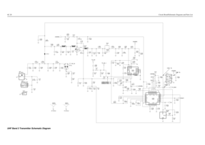 Page 1726C-20Circuit Board/Schematic Diagrams and Parts List
VL 6
VLIM19
TEMP30
V10 14
V45 16
17
V5EXT20
VAR1
18
VAR224
VAR3
VG 15
22
NA
Q 11QX 10
1
RFIN
RS21
31
RSET
RX23
T1 2
CLK26 CQ 12
CQX 13
DATA28 F168 9
GND1 8
GND225
INT 4
U102
H99S
ANO32
BPOS27 CEX29
CI 3
CJ 5
CL 7
C138
100pF
CR105
GND
31
POS
2
VOUT
R131 LM50
10K R130
18K 100pF C170C110
100pF
0.1uF C126
.022uFC173
5VTX_BIAS
RESET UNSWB+
DATACLK
CSX
100pF C122C105
100pF4
1 3
100pF C132 Q111
2
6
100pF C174
R133
UNSWB+
NU10K
4.7K
47K 47K
1000pFC127...