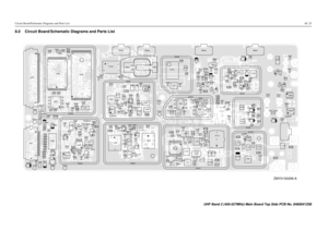 Page 177Circuit Board/Schematic Diagrams and Parts List6C-258.0 Circuit Board/Schematic Diagrams and Parts List
PB505
40 J4001
R418
U406
1
16 17 32 C423
E407
E408 E409
R437 R410
U405
1
7 821
22
C426 C425
8 54
1 U407
C427 C428C429
C424
R408 R492 R429
R478 R428
SH400 C404
C444
C443R435
RT400 TP401
TP402
C471 C472 C473 L401
TP410
VR447
VR449
21
1
J403
20
22C441C490
C491
C492C493 C494
C495
C496C497
CR413
L400Q417
3
4 R477
R421R450
TP405
TP406 VR434
VR450
SH401
TP415C401C402
C400 C406 C467 C482
C403 C480
CR412CR440...