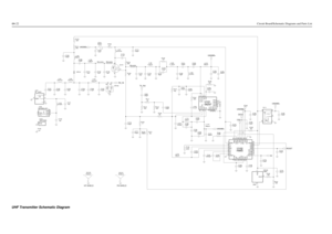 Page 846A
-22Circuit Board/Schematic Diagrams and Parts List
VAR1
VAR2 VAR3VG
VL VLIMRS
RSET
RX T1
TEMP
V10
V45
V5EXT
F168
GND1
GND2
INTNA
Q
QX
RFIN
CEX
CI
CJ
CL
CLK CQ
CQX DATAANO
BPOS
U102
H99S
20
18 24
19 21
23
17 22
31
30
25 29
26 28 32
27
6 2
8 4 1
3
5
7
15 14
169
11 10
12
13
C173
.022uF
10K R131
GND31
POS
2
VOUTLM50 CR105
10K R130 0.1uFC126C170
100pF
5V
100pFC110
RESET
C132
100pF C105
100pF
6 4
1 3 Q111
2
UNSWB+
100pFC174100pFC122
R133
CLK
DATA UNSWB+
CSX
NU
.022uFC131 L114
390nH
7.5pFC129 5.6nHL113
R132...