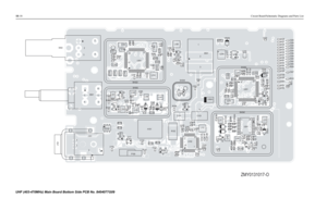 Page 1105B
-18Circuit Board/Schematic Diagrams and Parts List
ZMY0131017-O
2 S502
35 4
4C8
C S501
2
C108 CR160
J101
4
3
21
J102
R101 R170
CR103
P100 Q 111
3
4
C172 C132
C173
CR105 H101
R133R172R102
R130
R131C105 C309
C315
C321C395
C306 C311 C307
C310
C314
C318
C313C380
C316 C312
C317 CR304
CR305CR303
L340
L306
L307 L303
L305 L304
Q301
R306
R307R304
R303R347
R305 R340
R328SH302C337 C383C390
C329
C336
C344
C345
C346
C347
C348C334
C356C339
C340
C341
C342
C343 C357
C360
C355
C358 C359
C361
C382
L314
L331
R343
R350...