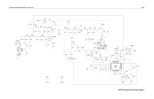 Page 117Circuit Board/Schematic Diagrams and Parts List5B-25
VAR1
VAR2 VAR3VG
VL VLIMRS
RSET
RX T1
TEMP
V10
V45
V5EXT
F168
GND1
GND2
INTNA
Q
QX
RFIN
CEX
CI
CJ
CL
CLK CQ
CQX DATAANO
BPOS
U102
H99S
20
18 24
19 21
23
17 22
31
30
25 29
26 28 32
27
6 2
8 4 1
3
5
7
15 14
169
11 10
12
13
C173
.022uF
10K R131
GND31
POS
2
VOUTLM50 CR105
10K R130 0.1uFC126C170
100pF
5V
100pFC110
RESET
C132
100pF C105
100pF
6 4
1 3 Q111
2
UNSWB+
100pFC174100pFC122
R133
CLK
DATA UNSWB+
CSX
NU
.022uFC131 L114
390nH
7.5pFC129 5.6nHL113
R132...