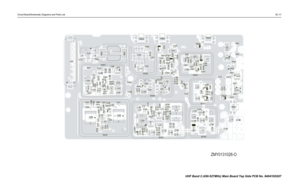 Page 143Circuit Board/Schematic Diagrams and Parts List5C-17
ZMY0131026-O
40 J2001
B503 C210C211
C212
C213
C214C220
C230
C257C260C294 C216
C282
C283C292C229
C203
C217
C235
C228
C233
C238
C297
C291 CR201
FL201 1
3
4 6
L201
L202L203
L232 Q210
3 4
Q260
3 4
R206
R256 R255 SH201 TP201
U247
B504TP202 TP302
C247
C251
C285C289
C370
C374C386
C248C273C286
C276 C253
C271
C272
L282
L243
3 L253
3
L271L273
L321 Q261
3 4
Q241R333R243R248
R253R260
R339
SH241C109
C110 C114C118
C119 C121
C122C125C165
C166C171
C 111 C112
C113...