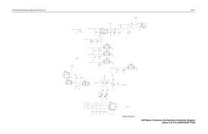 Page 147Circuit Board/Schematic Diagrams and Parts List5C-21
NUNUBATT+
NU
Q502BATTERY_CONTACT
BATT-
NU24V
2 1
C140F501
PC0 1
PC1 2
PC2 48
PC3L505
390nH
SWITCHS501
C0
C0
C1C1
GND
79GND1 R501
680R502
180Q505 C502
0.47uF
VR5016.8V4
LOW1 5
HIGH36 TAB17 TAB2
2 SWITCH S502
100pFC511
100pFC512A1
3
A22
B1
4
B2
SWITCHPB501
1
10K R505
DUMMY P100
16.28nHL116if
12V VR439
24
3 B5032
DATA
1
NEG
3
POS
TAB2 2
TAB33 TAB44 TAB55CONN_J B501
ANTENNA_NUTJ102
TAB1 1R507
0
24 13 CR503VR441
6.8V
CR160
A1
A2
A3K1
K2
K3.01uF
if
4
GND1
2...