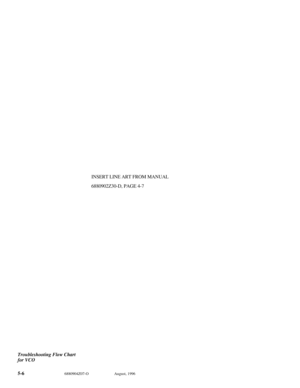 Page 375-66880904Z07-OAugust, 1996Troubleshooting Flow Chart
for VCOINSERT LINE ART FROM MANUAL
6880902Z30-D, PAGE 4-7 