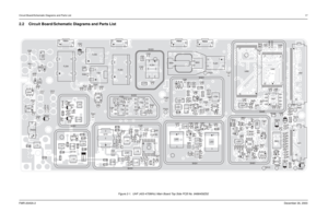 Page 17Circuit Board/Schematic Diagrams and Parts List
17
FMR-2045A-2
December 26, 2003
2.2 Circuit Board/Schematic Diagrams and Parts List
Figure 2-1.  UHF (403-470MHz) Main Board Top Side PCB No. 8486458Z02
C505
R507
C502
VR5011
23 5PB501
43 2
FL304C521
FL302 VR440
C349
R3652
Y301
4 3 2
FL303
C352 R321
R324R345
R355 R360
C362
R342458
U302C324 C325C338
2
3 4 56
FL301
L311
L330
SH323
C320 C322
C381
L309 L310
R308R309 R310SH303
6
4
3 T30164 3
T302C319
C375R348
TP202TP302 1
23 5PB504
C511C512 C513
C514
C520 43...