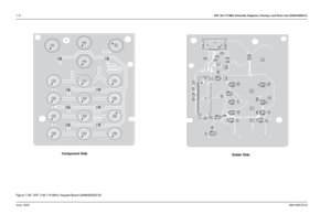 Page 1327-72VHF 146-174 MHz Schematic Diagrams, Overlays, and Parts Lists (8486769Z04-C)June, 20056881096C25-B
Component Side
Solder SideD1
D2
D3
D4
D5
D6
D7
D8
S17
S18
S19
S20
S21
S22
S23
S24
S25
S26
S27
S28
S29
S30
S31
S32
C1
C2
C3
C4C5
C6
C7
C8
C21
C22
C23
C24
C25
C26
C27
C28
C29
C30
C31
C32
G1 G2
9
J1
281
g1
g2J2
43
Q1
4
3
Q24
3
Q3
4
3
Q44
3
Q5
43
Q6
4
3
Q74
3
Q8 4
3
Q9
4
3
Q10
4
3
Q11 4
3
Q12
R1
R2
R3R4
R5
R6
R7R8
R9
R10
R11
R12
R13R14R15R20
Figure 7-58. VHF (146-174 MHz) Keypad Board (8466565A03-B) 