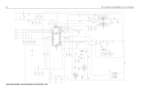 Page 1044-10UHF 1-25 W Band 2 PCB 8488978U01 (rev. P9) / Schematics
U200
FRACN_63A27
XTAL224 XTAL123
WARP25
13
VROVMULT411 VMULT312
34
VMULT214 VMULT115VCP47
VBPASS 21
TEST238 TEST137
SFOUT
V_SF 5V
5V VCO_MOD
46
ADAPTSW BIAS1 40
AVDD20
AUX43 AUX32
R209
100.K AUX21 AUX148
AGND 22
DVDD36 DGND 6
D ATA 7CLK 8D201
CEX 9
CCOMP 42BIAS2 39
17MODOUT41
MODIN 10
4
LOCKIOUT43
INDMULT16 IADAPT
5.1p C206745 FREFOUT19
PRE_GND 33
PREIN 32
5
PD_VDD
PD_GND 44
NC3 31NC2 29
DNPDNP
DNP
DNPDNP
DNPDNP
TO SHEET 1
NC128 SFIN 30
SFCAP...