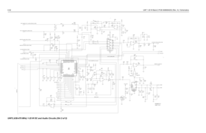 Page 1364-42UHF 1-25 W Band 2 PCB 8486684Z02 (Rev. A) / Schematics
C5023
100n
SPKR- SPKR+ 100nC5034
R5016
1.M
12.K 24.K
100n120.p C5080 R5088
0.200K 36K
1K 120P
TO SHEET 2
DNP
DNP DNP
DNP
DNPDNPDNP DNPDNP
DNP
DNP
DNP DNPDNP
DNPDNP
DNPDNP
73D02968C74-O
SHEET 7 OF 8
C5002
Q501 LM29046
5 78
4
47uLM2904 6
57 8
4 U506
18
4
U505
LM2904 2
31 8
4 U505 LM2904U506
2
3
C5054
100n
C5053
100n
C5052 30.K R5040
100n
C5051
100nR5042
100nC5025 3V
C502482.p
100.K C5089
R5022
10.KR5058C5003
47u R5009
0. R5025
U507
LM29046
5 78
4...