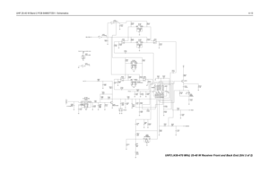 Page 205UHF 25-40 W Band 2 PCB 8486577Z01 / Schematics4-13
TC7W04FU301
62
C312
100n
BW_SEL
3VU301
TC7W04F
35U301
PWR_GND4GND8VCCR324
3.3KD302
2.4K R327 TC7W04FU301
17
100n C313R306
20.K
12.KR315
2 FLTR FL301
GND 3
IN 1
OUT
12.KR316
OUT2 FLTR FL302
GND 3
IN 1 20.K R305
0.1uF C316
20.K R307
R317
12.K
IN2
OUT FL304
CFWC455D
GND13
4
GND2
1
D304
D303
12.KR318
2
OUT
FL303
CFWC455G3GND1
GND2
4
1
IN
SA616 20.KR308
0.1uFC318R319
12.K
560. R333R302
0.R325
3.3K
C305
100n R337
100.
C304
100n
4.7K R322 R304
33.K
C369
8.2p...