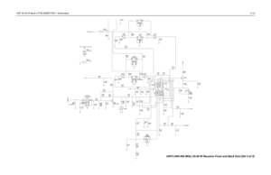 Page 305UHF 25-40 W Band 3 PCB 8486577Z01 / Schematics4-13
TC7W04FU301
62
C312
100n
BW_SEL
3VU301
TC7W04F
35U301
PWR_GND4GND8VCCR324
3.3KD302
2.4K R327100n
C313
2
FLTRGND 3
IN 1
OUT
12.KR316
OUT2 FLTR FL302
GND 3
IN 1 20.K R305
0.1uF C316
20.K R307
R317
12.K
IN2
OUT FL304
CFWC455D
GND13
4
GND2
1
D304
D303
12.KR318
2
OUT
FL303
CFWC455G3GND1
GND2
4
1
IN
SA616 20.KR308
0.1uFC318R319
12.K
560. R333R302
0.R325
3.3K
C305
100n R337
100.
C304
100n
4.7K R322 R304
33.K
C369
8.2p
C336
9.1p
GND1
4
GND2
3IN6
OUT FREQ...