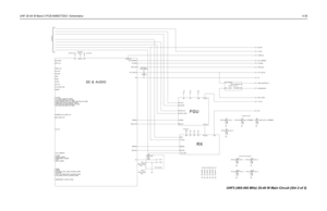 Page 327UHF 25-40 W Band 3 PCB 8486577Z03 / Schematics4-35
DC          &            AUDIO
(SOURCE)(SOURCE)
(SOURCE)
(SOURCE)
(SOURCE)
POWER          CONTROL
BOARD          HOLES
PEDS     FOR     GND     CONTACTS DC     ConnectorHOLES     FOR     PA     SHIELD (SOURCE)
FGU
RX
3V D3_3V 5V
SPI_CLK SPI_MOSI
SQ_DET
TX_AUDIO_RETURN_OPT_BRD TX_AUDIO_SEND_OPT_BRD
UNMUTED_RX_AUDIO_SEND_OPT_BRD VS_AUDIO_SEL
VS_MIC uP_CLK F1200
HANDSET_RX_AUDIO_CH HSIO LSIO
MIC_AUDIO_CHPOST_LIMITER_FLAT_TX_AUDIO_RETURN_OPT_BRD RESET...