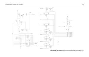 Page 337UHF 25-40 W Band 3 PCB 8486577Z03 / Schematics4-45
DNP
DNP
DNPDNPDNP
10K
47K
10K
47K
DNP
EXT_ALARM_OUT
EXT_MIC_PTT
PROG_IN
PROG_I/0
PROG_I/0
PROG_I/0 10K
47K
47K
47K
47K
47K
47K
47K
47K
47K
47K
47K
47K
47K 10K 10K47K 10K
D3_3V
10.KR444
R459
47.K
1.u C49010.K R431 Q415TEST_POINTTP405
1
VR4006.80
BOOT_EN_IN_CH
1TP408
TEST_POINTD3_3V
10.K R445
Q414
10.KR470 D3_3V
R422
10.K
Q413
3.30
VR402
VSTBY
D3_3V R469DNP DNP
R468DNP DNP
R466
R467
120.p C422
100n C423
RESET 10
SERIN 14
SEROUT9
VCC16Q015
Q11
Q22
Q33
Q44...