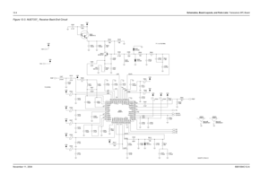 Page 17012-4Schematics, Board Layouts, and Parts Lists: Transceiver (RF) BoardNovember 11, 20046881094C12-AFigure 12-3. 
NUE7337_ Receiver Back-End Circuit
73.35 MHz71.1 to 75.6 MHz R506
10K R503
10K
R508
330
V3D R502
180
E502
.01uF C525
0.1uF0.47uF C558
C536C559
0.1uF C554
9.1pFR552
0 .033uF C553
0.33uF C571 E503
E506
E5072200pF C526
E508D551
1SV305
12
VREFN 11
VREFP
V3D
17
VDDC
26
VDDD 6
VDDF
27
VDDH
48
VDDI
40
VDDL
39
VDDP 14
VDDQ
2
MXON 1
MXOP
23
PC
24
PD
25
PE
RREF 13
33
SYNCB
9
VDDA34
GNDS2
4
IF2N
5
IF2P...