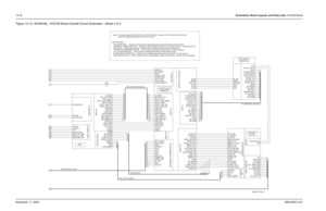 Page 18412-18Schematics, Board Layouts, and Parts Lists: VOCON BoardNovember 11, 20046881094C12-AFigure 12-12. NCN6186_ VOCON Board Overall Circuit Schematic—Sheet 2 of 2
AUDIO AND DC BLOCK  -  GCAP IC (power control, voltage regulators, codec, AD converters), audio PA, and 5 volt regulator. DC_CLOCKS SUB-BLOCK  -  1.55 V regulator, 16.8 MHz clock buffer and smart battery circuitry. ESD SPARK GAPS  -  Contains non-physical parts representing spark gap layout features for ESD protection.
UNIVERSAL CONNECTOR BLOCK...