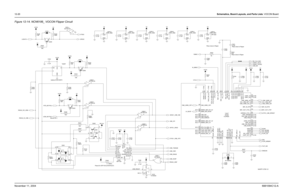 Page 18612-20Schematics, Board Layouts, and Parts Lists: VOCON BoardNovember 11, 20046881094C12-AFigure 12-14. 
NCN6186_ VOCON Flipper Circuit
OE
VCC
*Q305*
replace,5185143E74AB
GND
10KOR Gate
3GND5VCC
V2 R328
V2U309-2
PWR_GND
NC
R312
1MEG
3GND5VCC
C310
0.1uF 1 4
VCC5
V2U306-2
PWR_GND
1 32 NC7SZ125U303-
1
2V2
Q303
10K R326
R320
1MEG V2
C305
0.1uF C315
0.1uF
1
2
U308-1
NC7SZ125
2
14
2
V2
D302
D301
1S11
S2 4C319
0.1uF
D1 6
D23 G12
G2 5NC VCC5
Q301D303
12
C304
NC V2
V20.1uF C317
0.1uF
100 R329
100K
R337
NC
R332...