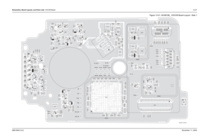 Page 193Schematics, Board Layouts, and Parts Lists: VOCON Board12-276881094C12-ANovember 11, 2004
Figure 12-21. NCN6186_ VOCON Board Layout—Side 1
B401 B402
B700 C102C201
C202
C203C204
C205
C206
C207
C209
C212C214
C215 C216C217 C218 C224
C225
C226
C227C233
C234
C236
C237
C238C239
C240 C241C317
C319
C320
C324 C325
C326
C327
C416
C417
C418 C419C420
C421 C422
C423
C424
C425
C426
C427
C428
C440
C444
C445
C446
C502
C503 C504
C505 C506
C507
C519
C521
C522
C525
C532
C546
C547
C548C549
C600C601
C603
C604C605
C606
C607...