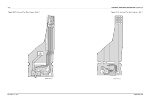 Page 20212-36Schematics, Board Layouts, and Parts Lists: Universal FlexNovember 11, 20046881094C12-AFigure 12-27. Universal Flex Board Layout—Side 1
Figure 12-28. Universal Flex Board Layout—Side 2
MAEPF-28015-O
MAEPF-28013-O 