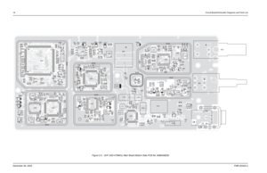 Page 1818Circuit Board/Schematic Diagrams and Parts ListDecember 26, 2003FMR-2045A-2
Figure 2-2.  UHF (403-470MHz) Main Board Bottom Side PCB No. 8486458Z02
C449 C463
C524 C525 E401E402E403 E404E405
E406
26
1
7651
U409
C453
C456R411
R432
L410
L411 C458
C459 C466C526
C527 C528 C529
E400
R409 R457C431C433C436
C437
3
FL401
R414R415R420R426R463
C434C435 CR411
Q416
R419 R460
R461R462
SH402
U410
C328
C337 C359C523
R374
R3751
4 5 8
U303VR442
C277C278
C279C522
L505
U248 VR441
VR506
C358
C383
C390R373 R376
R377 R378...