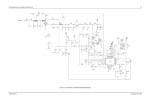 Page 55Circuit Board/Schematic Diagrams and Parts List55FMR-2045A-2December 26, 2003
Figure 5-9.  UHF Band 2 Transmitter Schematic Diagram
NU C113
15pF C111
13.0pFC112
36pFC181 Microstrip 7.66nHL106
TX_OUT
100pFC10910uF C123 UNSWB+BEADE101
0.1 R102
L107
33.47nH
Microstrip1
2
3Q110
Microstrip 3.0
R176
3.0 R175R172
200
22.0nHL117 0.1uFC172C114
100pF
HEATSINK H101
POS 1
PA SHIELDSHIELDSH101
1
(Use 82K with new PA)
NU R174
43K R120
C119
100pF
100pF C171
R173
180K 43KR171R104
47K R111
20TX_INJ_1
100pF C295
R112
300...