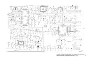 Page 8765
SYNTHESIZERU204
ZIF U3
U201
VCO BUFFER
U203
REF OSC
16.8 MHz
C310 C284 C280
GND GND
0V 5V
2.0Vdc
-37dBm (RX)    (NOTE 4) 1.5Vdc1.8Vdc typical
5V
0V
1.6Vdc
-31dBm  (NOTE 4)2.5Vdc
16.8MHz(using 10 pF) .01uF 20
SIN
19
SOUT 26
TST1
27
TST236
VCP
9
VMULT1 8
VMULT2
7
VMULT3
6
VMULT4
16
WARP14
XTAL115
XTAL2C274
100pFC277
L216
39nHR42
*
16 330pF
-31 dBm
2.4Vdc (TX)DURING
1-4pFLOCK=5V
-25dBm
4.5Vdc -16dBm
2.2Vdc (RX)
0Vdc (TX)1.7Vdc2.6VdcTO P301 0.7Vdc (RX)NC
IS_B+ 1.0A
RAW_B+
GND DISC
DATA NC
NC
1kHz...