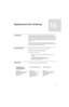 Page 137115
Replacement Parts Ordering
10
IntroductionWhen ordering replacement parts or equipment information, the 
complete identification number should be included. This applies to all 
components, kits, and chassis. If the component part number is not 
known, the order should include the number of the chassis or kit of 
which it is a part, and sufficient description of the desired component 
to identify  it.
Crystal and channel element orders should specify the crystal or 
channel element type number,...