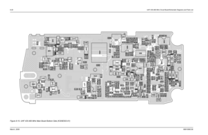 Page 1068-20 UHF 435-480 MHz Circuit Board/Schematic Diagrams and Parts ListMarch, 20066881096C38Figure 8-15. UHF 435-480 MHz Main Board Bottom Side (K305E503-01) 