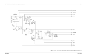 Page 107 UHF 435-480 MHz Circuit Board/Schematic Diagrams and Parts List8-216881096C38March, 2006
Figure 8-16. UHF 435-480 MHz Switches and Battery Schmeatic Diagram (K305E503-01)
R212
100
Vi n 2
GND 1Vout5
NC 4
CE 3
Q204
XC62HR5002PR
C217 0.1
C218 0.001
Q201
2SB798
R201
10K
R203
4.7K
+
C202
10u  10V (T)
C201
0.01
+
C203
1u16V(T)
R202
2.2KC204
0.01
C206
0.001
+
C207
10u 10V(T)
C208 0.01
R209
10
R210
22
C211
0.001
C214 0.001
+
C213
10u 10V(T))
Q210
2SA1362R211
10K
C212
0.001
Q202
UMW1N
Q203
1SR154-400
C205 0.01...