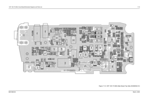 Page 69 VHF 136-174 MHz Circuit Board/Schematic Diagrams and Parts List7-196881096C38March, 2006
Figure 7-14. VHF 136-174 MHz Main Board Top Side (K305E502-01) 