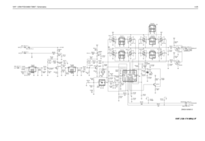 Page 23VHF 1-25W PCB 8486172B07 / Schematics4-25
ZWG0130565-O
9180469V03
3.9VDC
 12.5kHz  0VDC
20/25kHz  5VDC
0.75VDC
0.75VDC
3VDC9180469V069180469V04
9180468v04
9180468V06
3VDC
6.8K R3107 9V3
R3135
1.2K 390
1
GND1
GND2 2
GND3 4
5
GND4
3
IN6
OUTR3115
FL3101
12R16R3117
27K
Q3102Q3151
680 R3146 620nH L3111 620 R3108
R3118
6.8K
R3111
12K C31015V_VHF_IF_1
GND24
1
IN2
OUT
NU 2.2pFFL31113GND1
U3115-1CNTL
131 2VDD
14VSS7
DISCAUDIO_VHF_IF_1 15K R31320.1uF C3144
120pF C3143
C3139
C3141
0.1uF 0.1uF
131 2VDD
14VSS7
Q3141...