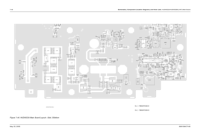 Page 306
7-46Schematics, Component Location Diagrams, and Parts Lists: HUD4022A/HUD4025B (VHF) Main BoardMay 25, 2005 6881096C74-BFigure 7-44. HUD4022A Main Board Layout—Side 2 Bottom
C0211
C0215
C0221C0227
C0244
C0400
C0402
C0403
C0404C0405
C0408
C0409
C0410
C0414
C0415
C0416
C0418
C0419
C0420
C0465
C0466
C0505C0512
C0514
C0515
C0516
C0517
C0518
C0527C0528
C0534
C0535
C0920 C0921C0922
C0923 C0930
C0933 C0934C0935
C0936
C0937 C0940
C0941C0942C0943 C0945
C0950
C0951
C0960C0961
C0968
C0969
C0970 C0974
C0982
C0985...